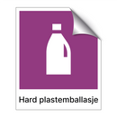 Hard plastemballasje