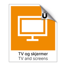TV og skjermer - TV and screens