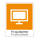 TV og skjermer - TV and screens