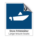 Store fritidsbåter - Large leisure boats