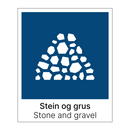 Stein og grus - Stone and gravel