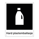 Hard plastemballasje