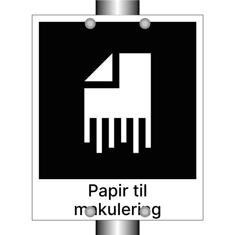 Papir til makulering & Papir til makulering & Papir til makulering