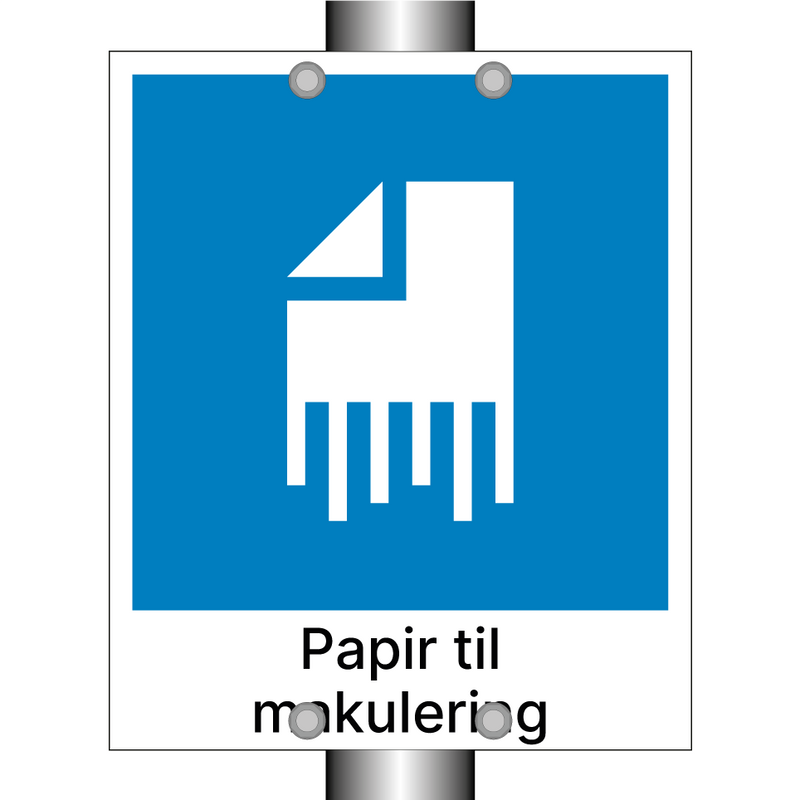 Papir til makulering & Papir til makulering & Papir til makulering