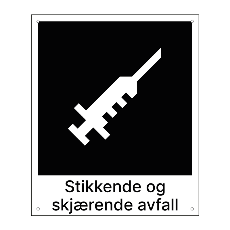 Stikkende og skjærende avfall & Stikkende og skjærende avfall & Stikkende og skjærende avfall