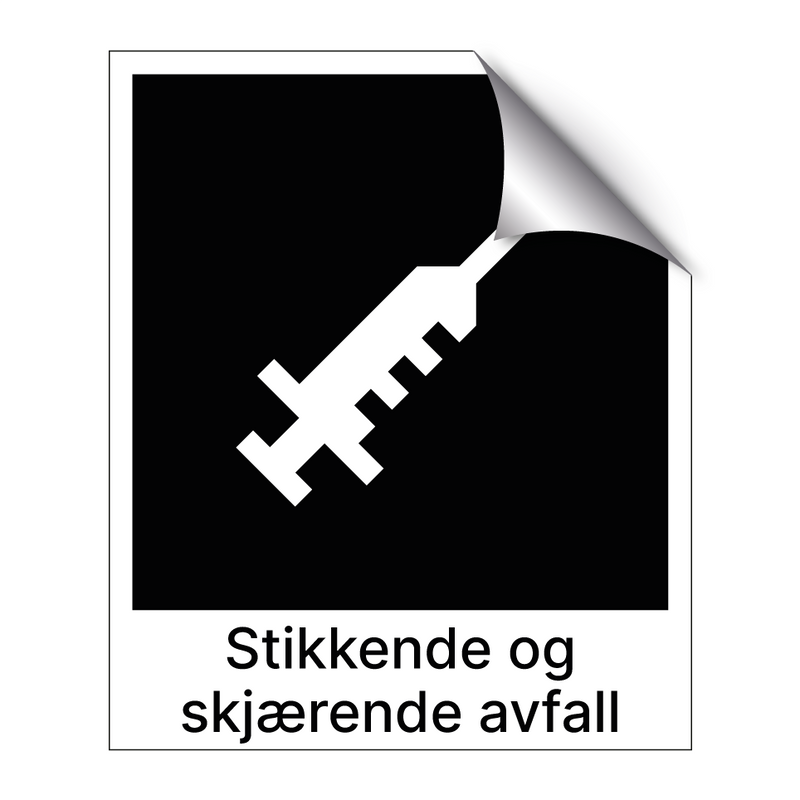 Stikkende og skjærende avfall & Stikkende og skjærende avfall & Stikkende og skjærende avfall