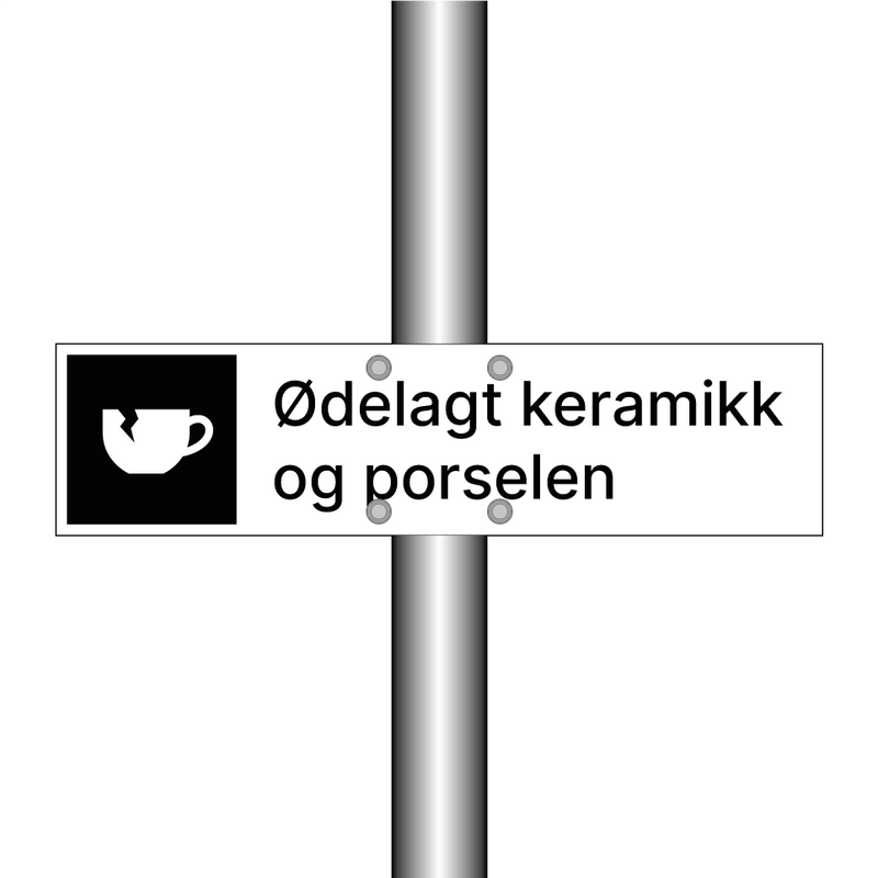 Ødelagt keramikk og porselen