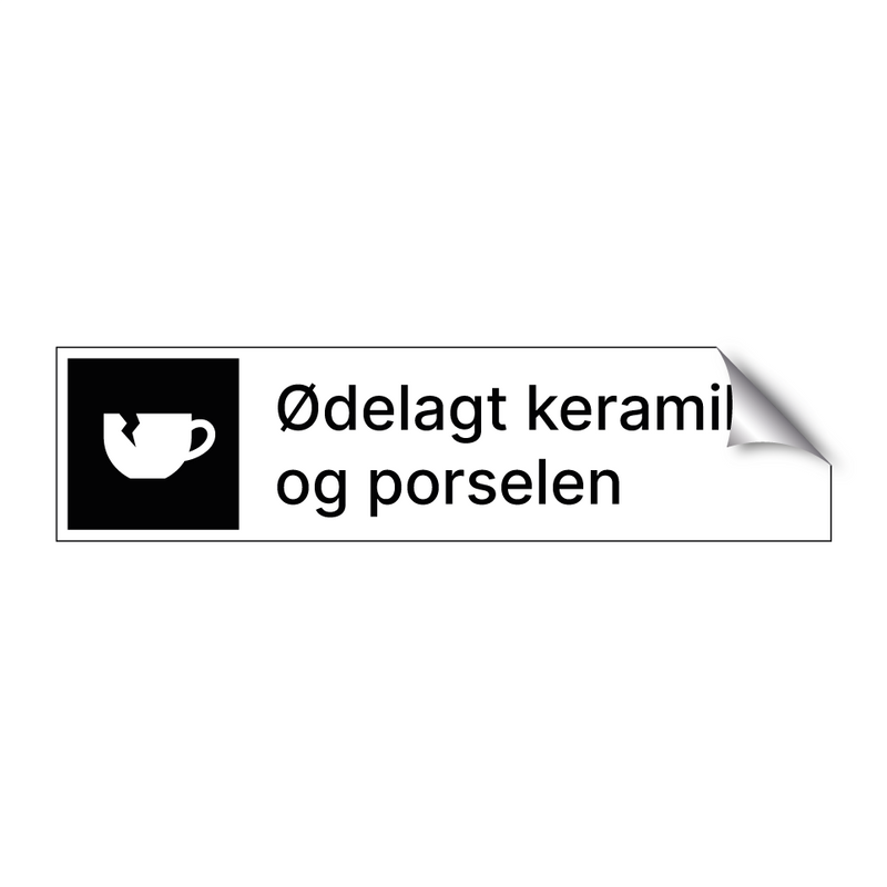 Ødelagt keramikk og porselen