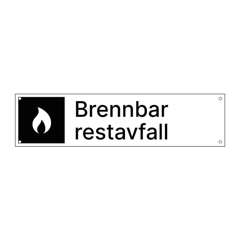 Brennbar restavfall & Brennbar restavfall & Brennbar restavfall & Brennbar restavfall