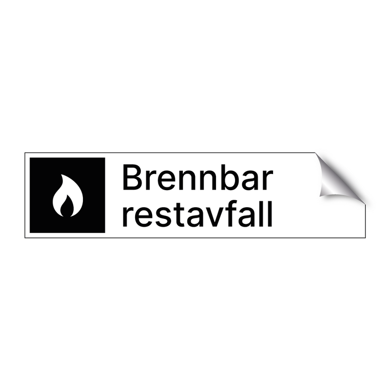 Brennbar restavfall & Brennbar restavfall