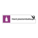 Hard plastemballasje