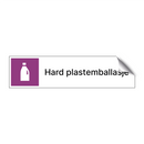 Hard plastemballasje