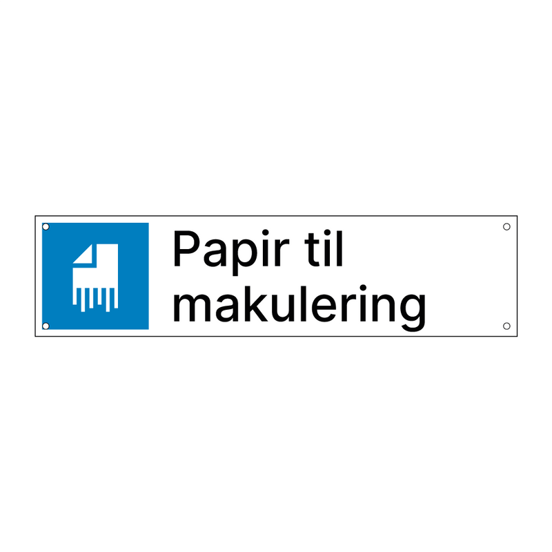 Papir til makulering & Papir til makulering & Papir til makulering & Papir til makulering