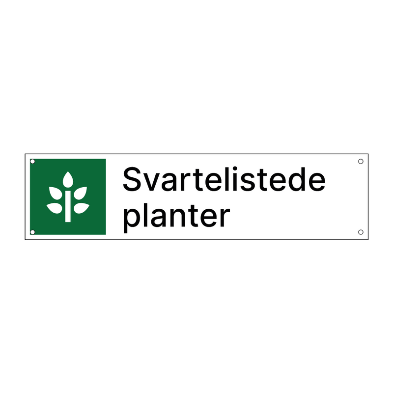Svartelistede planter