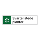 Svartelistede planter