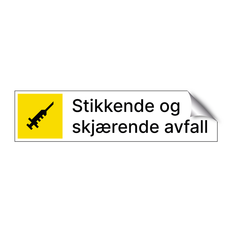 Stikkende og skjærende avfall & Stikkende og skjærende avfall