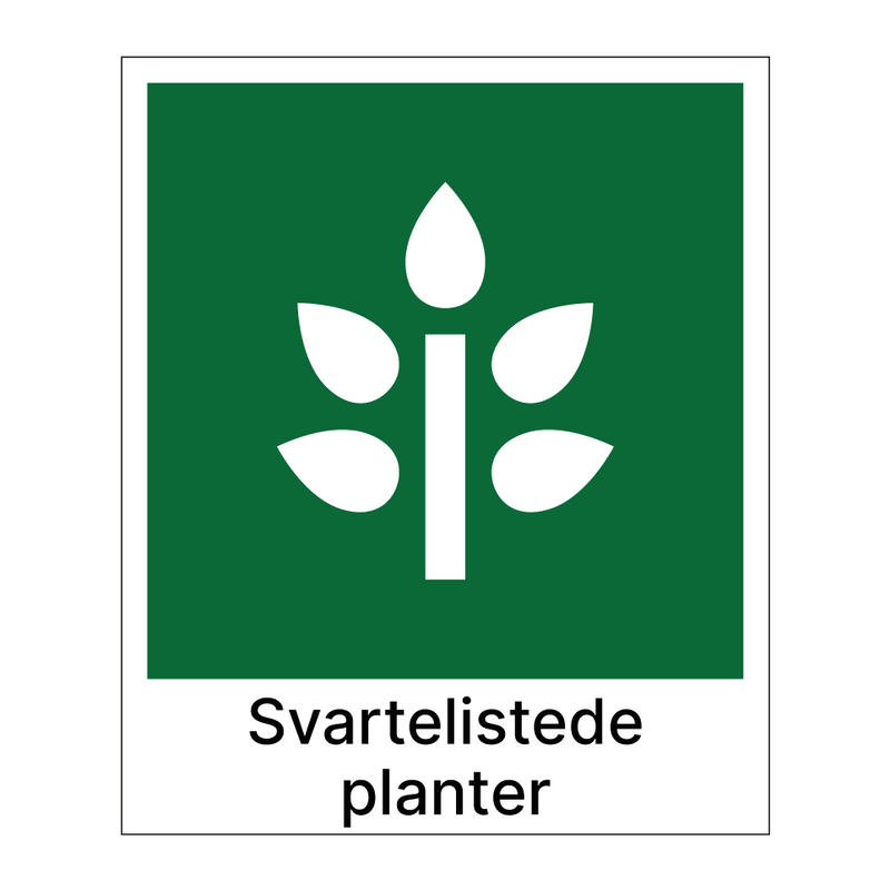 Svartelistede planter