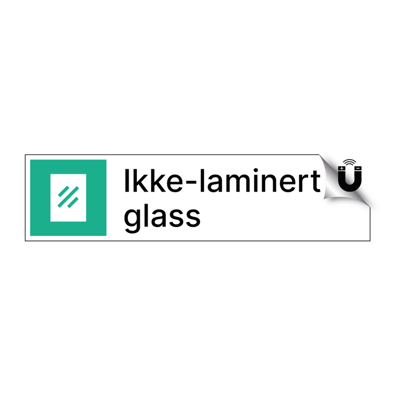 Ikke-laminert glass