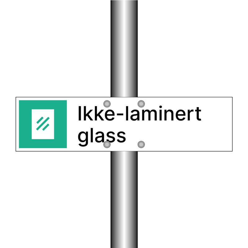 Ikke-laminert glass