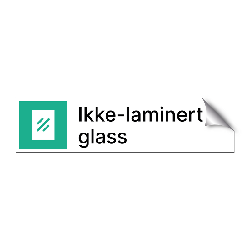 Ikke-laminert glass
