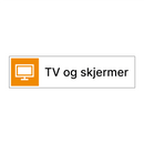 TV og skjermer