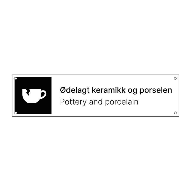 Ødelagt keramikk og porselen - Pottery and porcelain