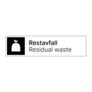 Restavfall - Residual waste
