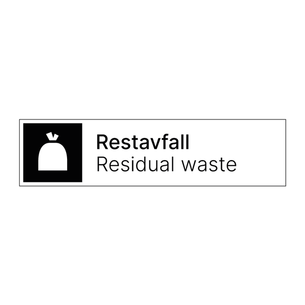 Restavfall - Residual waste & Restavfall - Residual waste & Restavfall - Residual waste