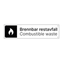 Brennbar restavfall - Combustible waste