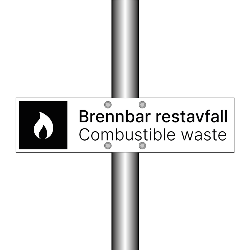 Brennbar restavfall - Combustible waste