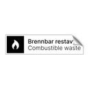 Brennbar restavfall - Combustible waste