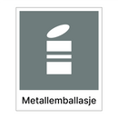 Metallemballasje