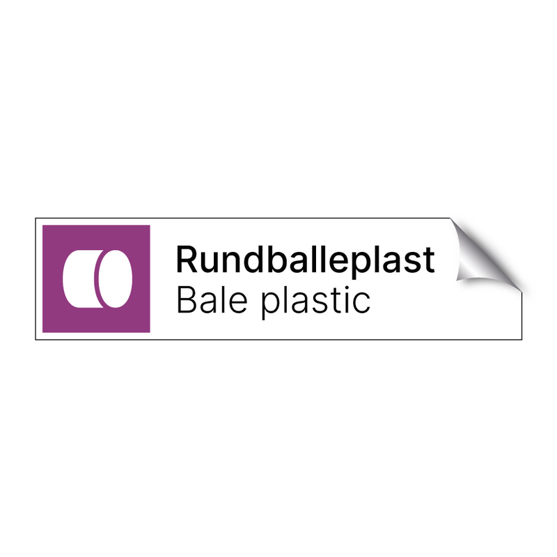 Rundballeplast - Bale plastic & Rundballeplast - Bale plastic