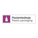 Plastemballasje - Plastic packaging