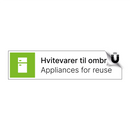 Hvitevarer til ombruk - Appliances for reuse