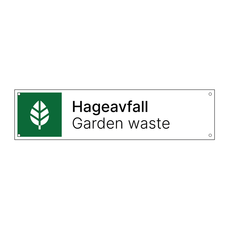 Hageavfall - Garden waste & Hageavfall - Garden waste & Hageavfall - Garden waste