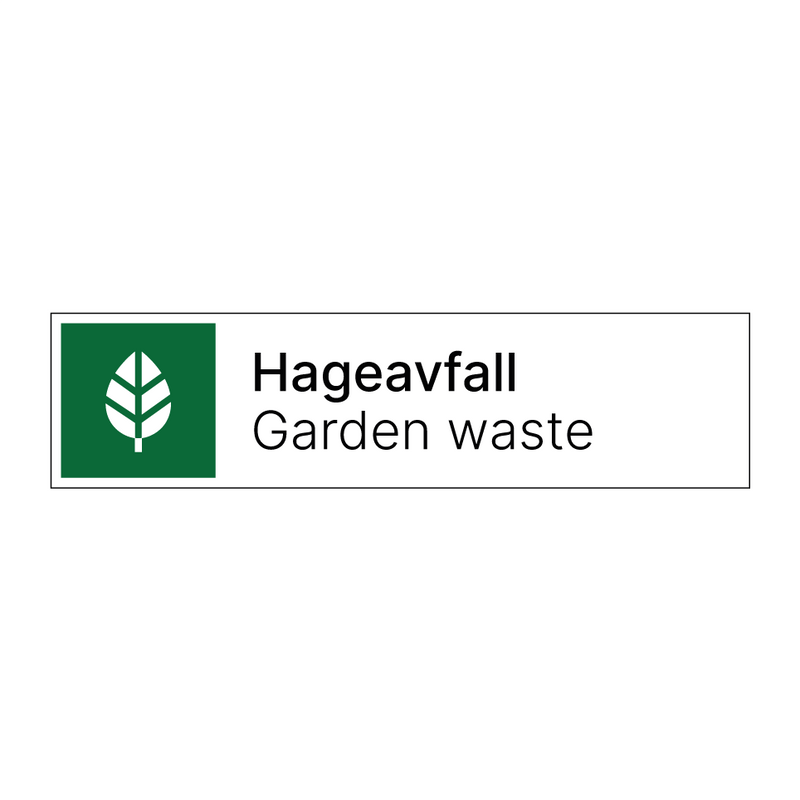 Hageavfall - Garden waste