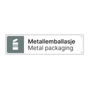 Metallemballasje - Metal packaging