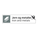 Jern og metaller - Iron and metals