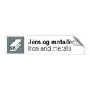 Jern og metaller - Iron and metals