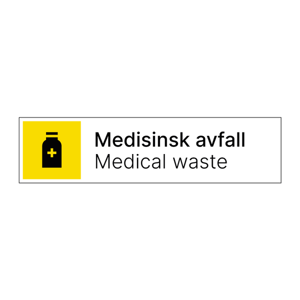 Medisinsk avfall - Medical waste & Medisinsk avfall - Medical waste