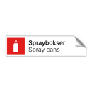 Spraybokser - Spray cans