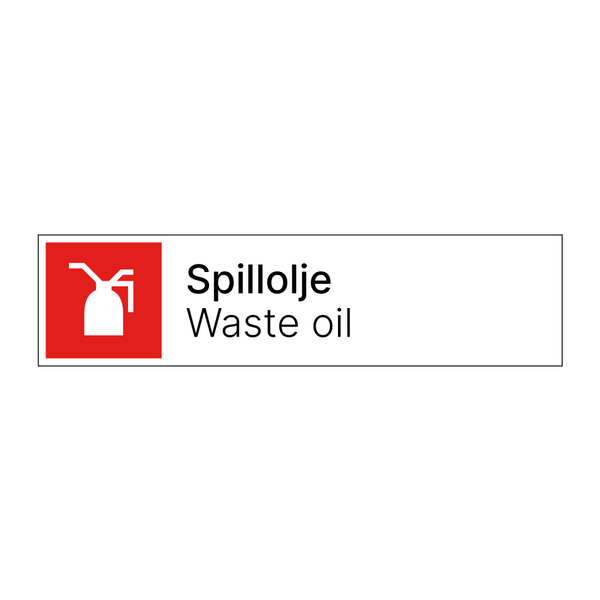 Spillolje - Waste oil & Spillolje - Waste oil & Spillolje - Waste oil & Spillolje - Waste oil