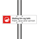 Maling lim og lakk - Paint glue and varnish