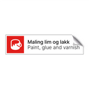 Maling lim og lakk - Paint glue and varnish