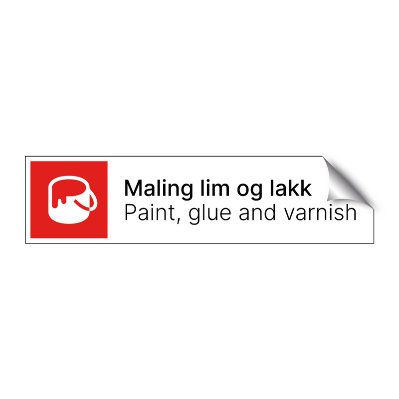 Maling lim og lakk - Paint glue and varnish