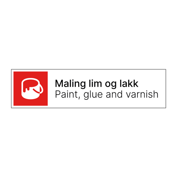 Maling lim og lakk - Paint glue and varnish & Maling lim og lakk - Paint glue and varnish