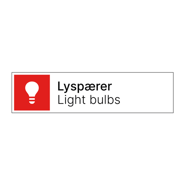 Lyspærer - Light bulbs & Lyspærer - Light bulbs & Lyspærer - Light bulbs