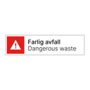 Farlig avfall - Dangerous waste