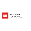 Bilbatterier - Car batteries